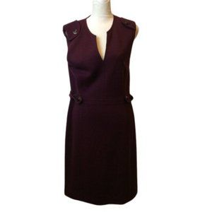 Tory Burch Purple Sleeveless Midi Dress | L